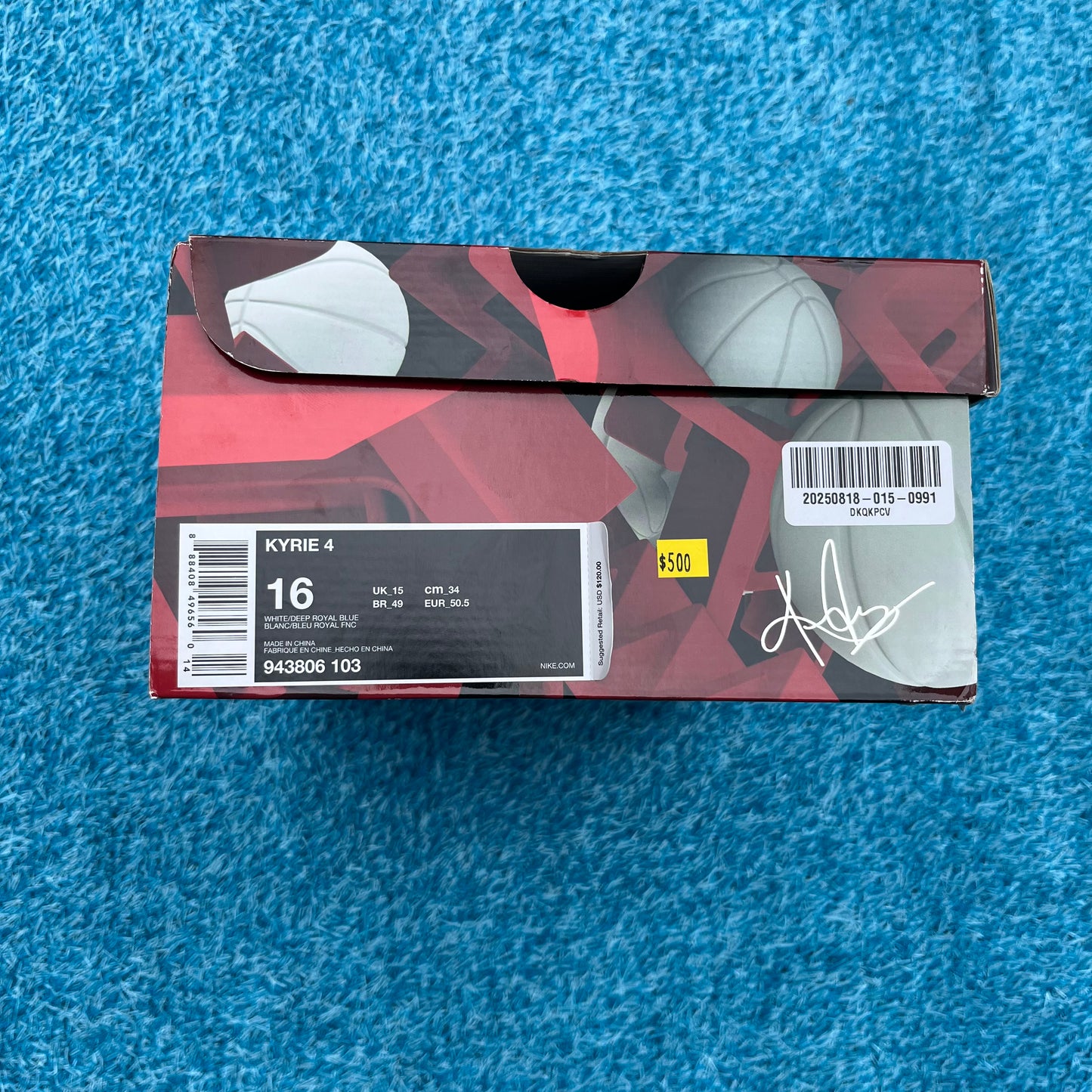 Size 16 - Nike Kyrie 4 "Seahawks"