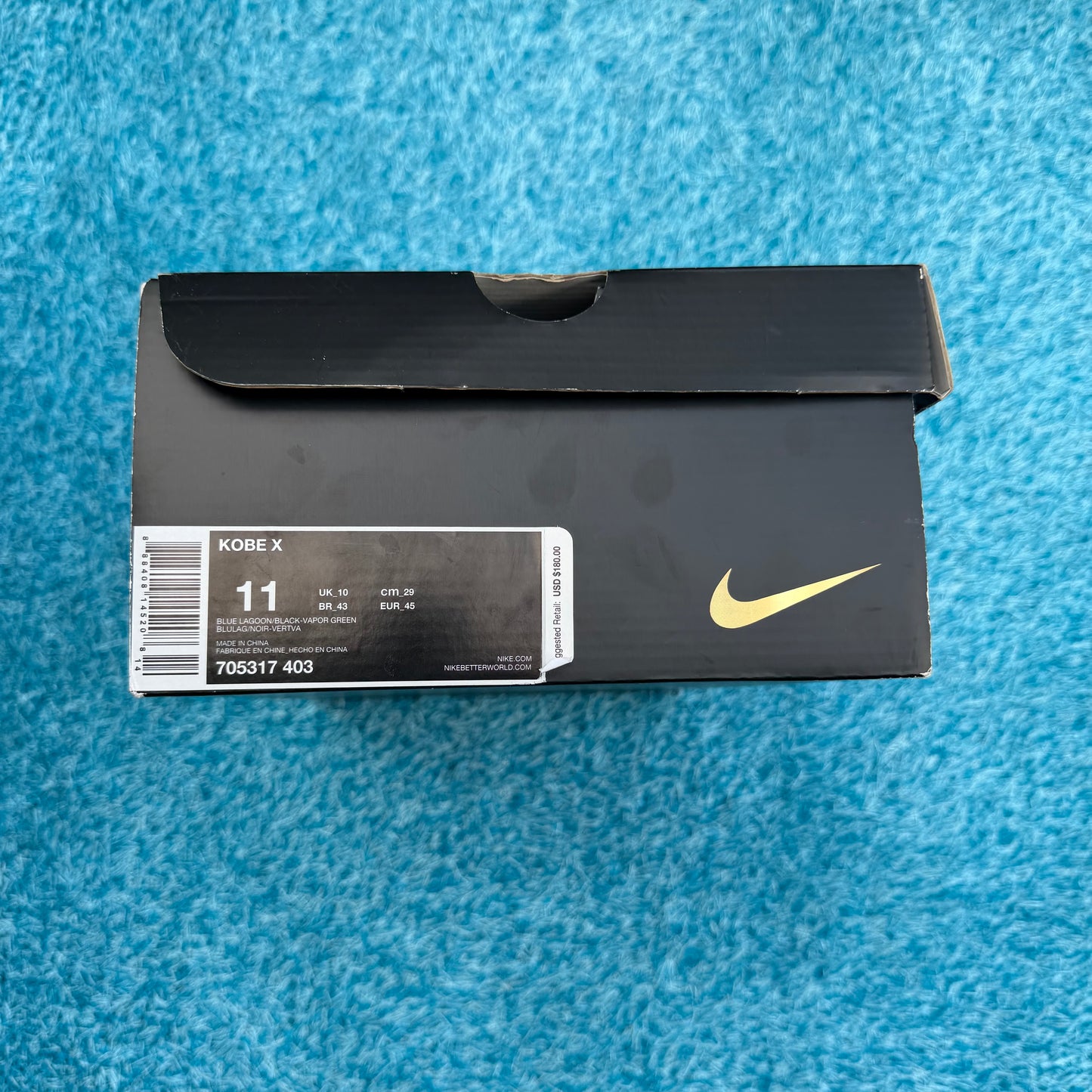 Size 11 - Nike Kobe 10 "Blue Lagoon"