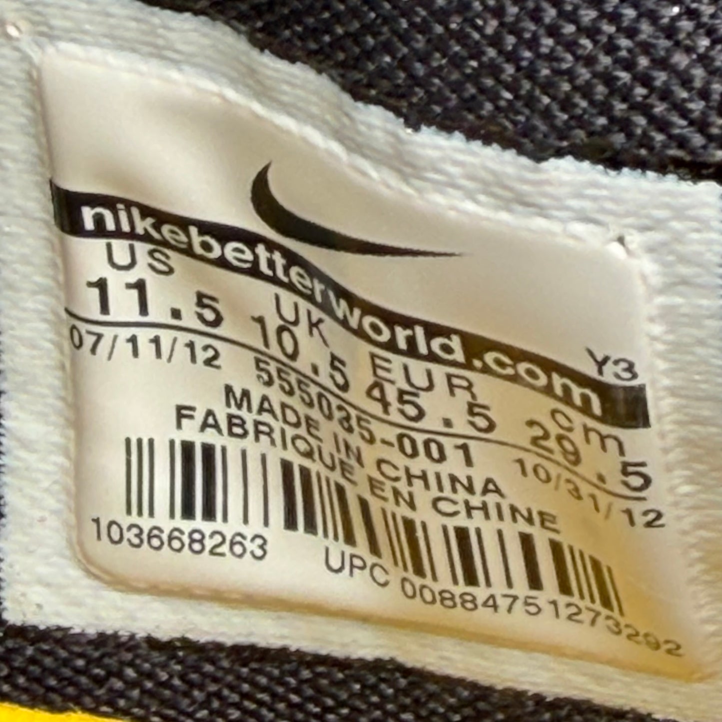 Size 11.5 - Nike Kobe 8 "Sulfur"