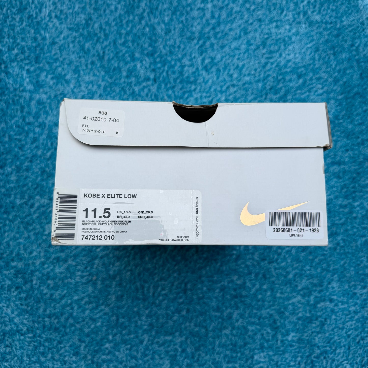 Size 11.5 - Nike Kobe 10 Elite "Mambacurial"