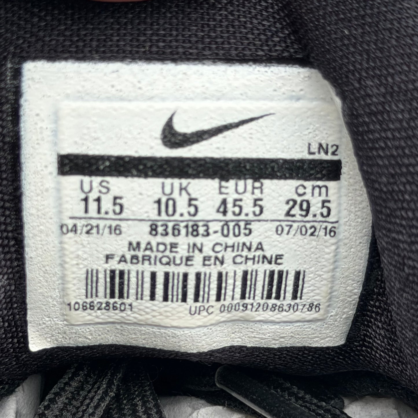 Size 11.5 - Nike Kobe 11 "Invisibility Cloak"