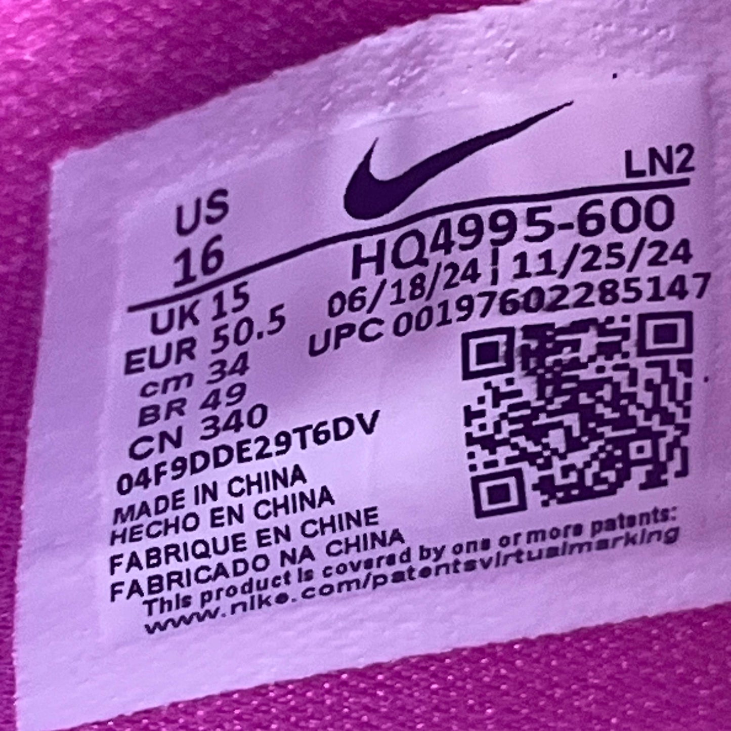 Size 16 - Nike Kobe 9 "Kay Yow"