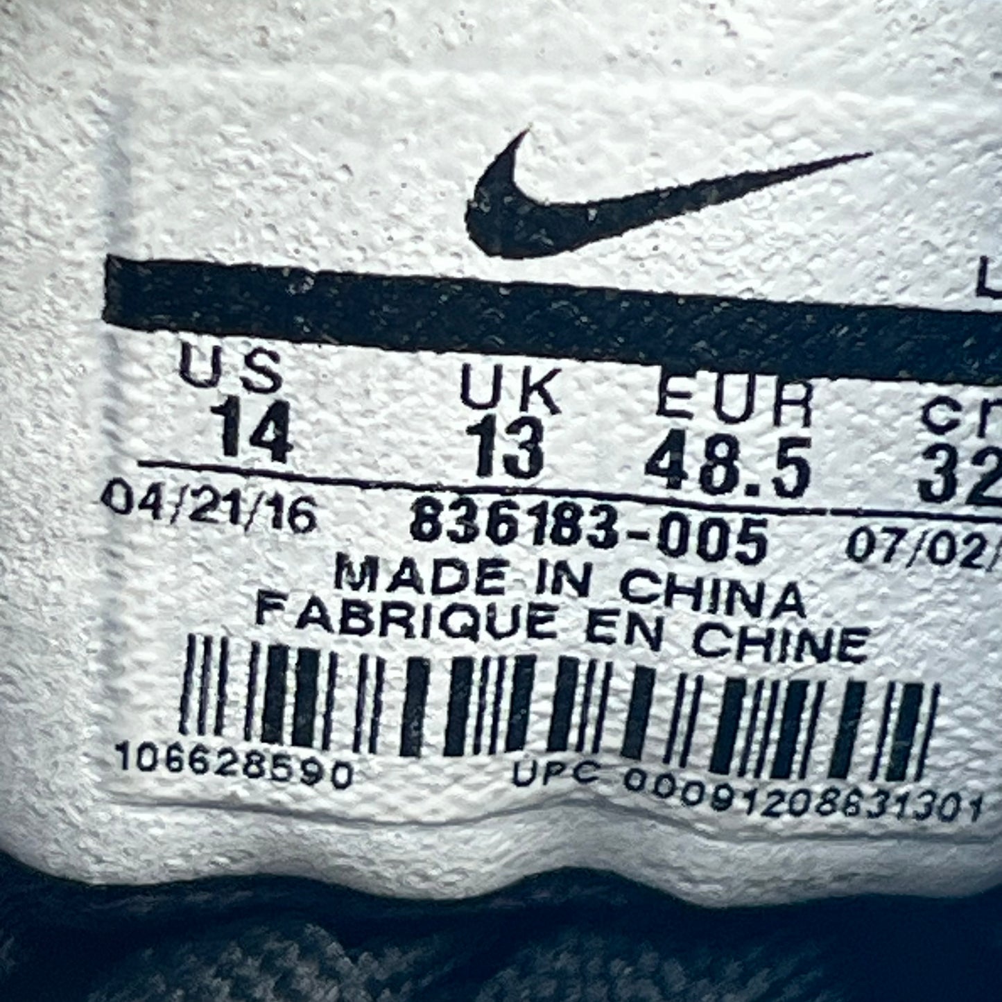 Size 14 - Nike Kobe 11 "Invisibility Cloak"