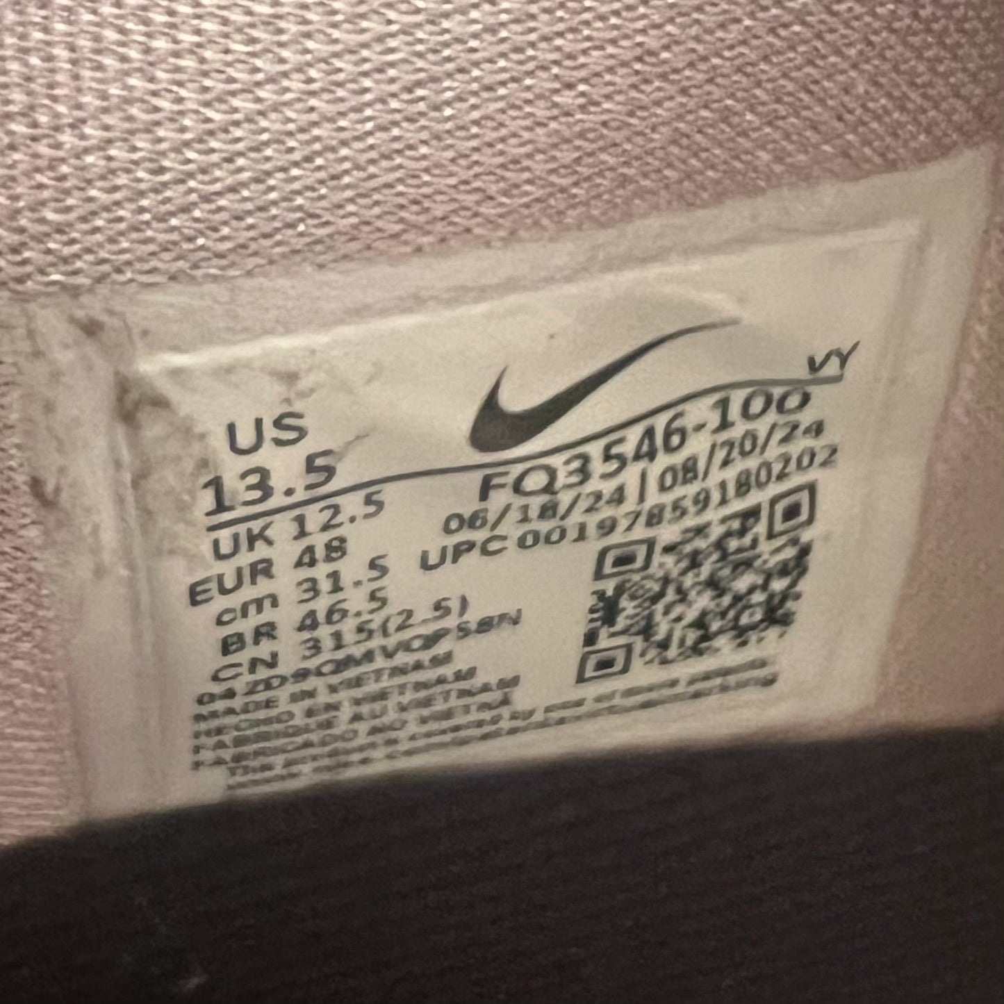 Size 13, 13.5, 14, and 16 - Nike Kobe 6 Protro "Sail"