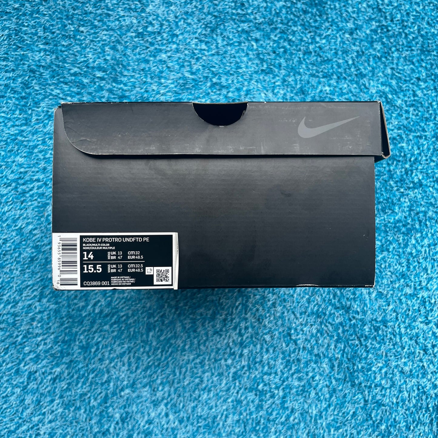 Size 14 - Nike Kobe 4 Protro "Undefeated PE Black"