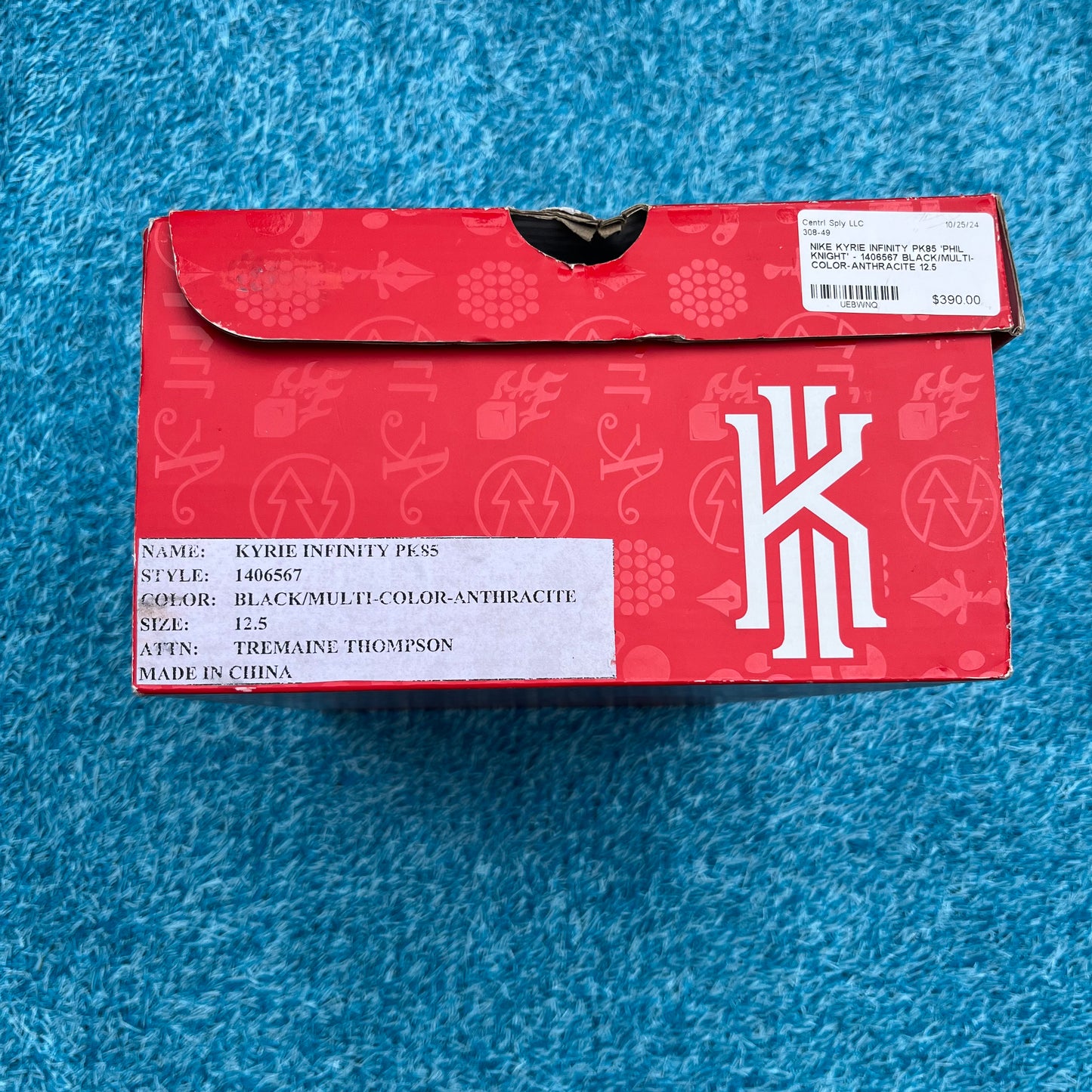 Size 12.5 - Nike Kyrie Infinity "PK Sample"