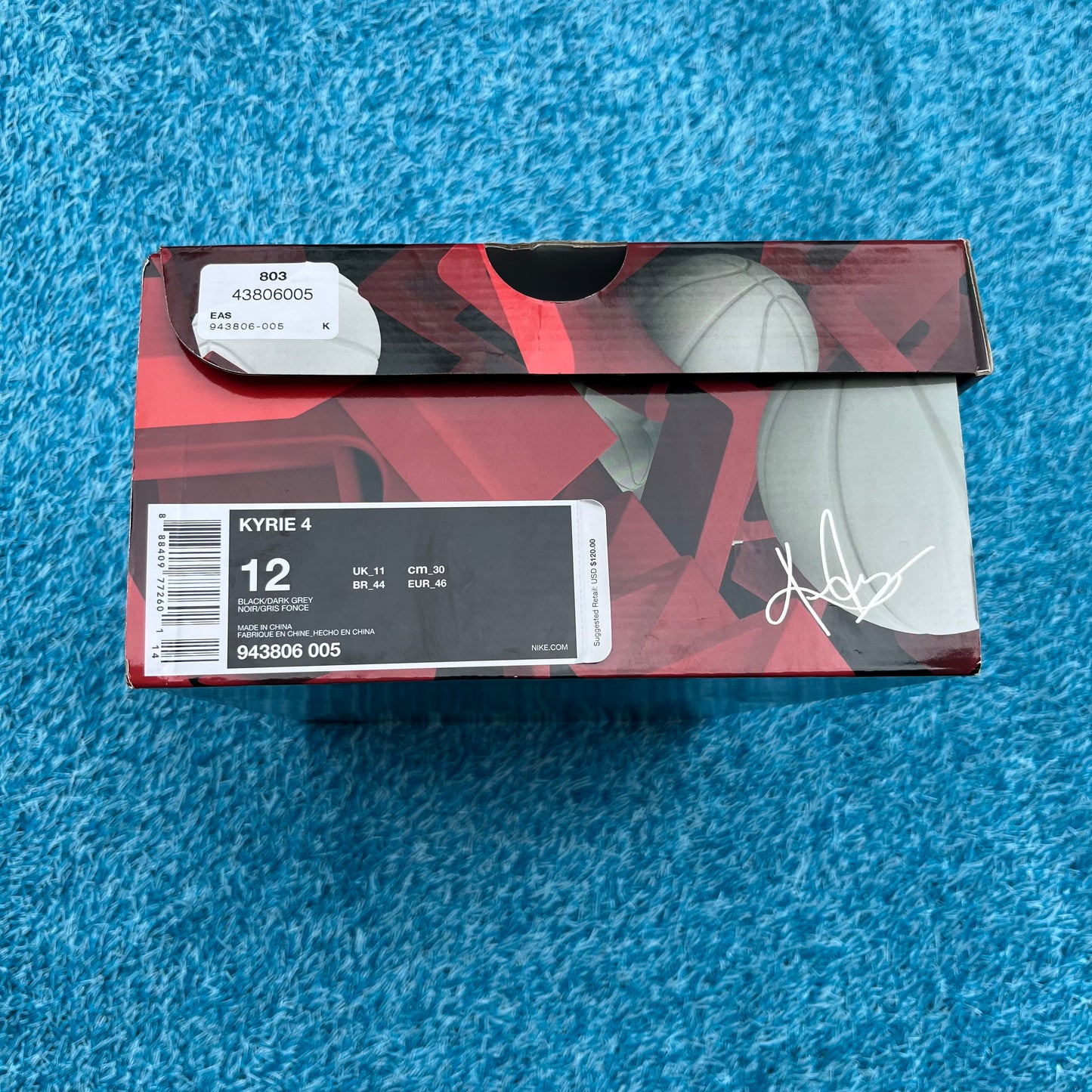 Size 12 and 15 - Nike Kyrie 4 "Bred"