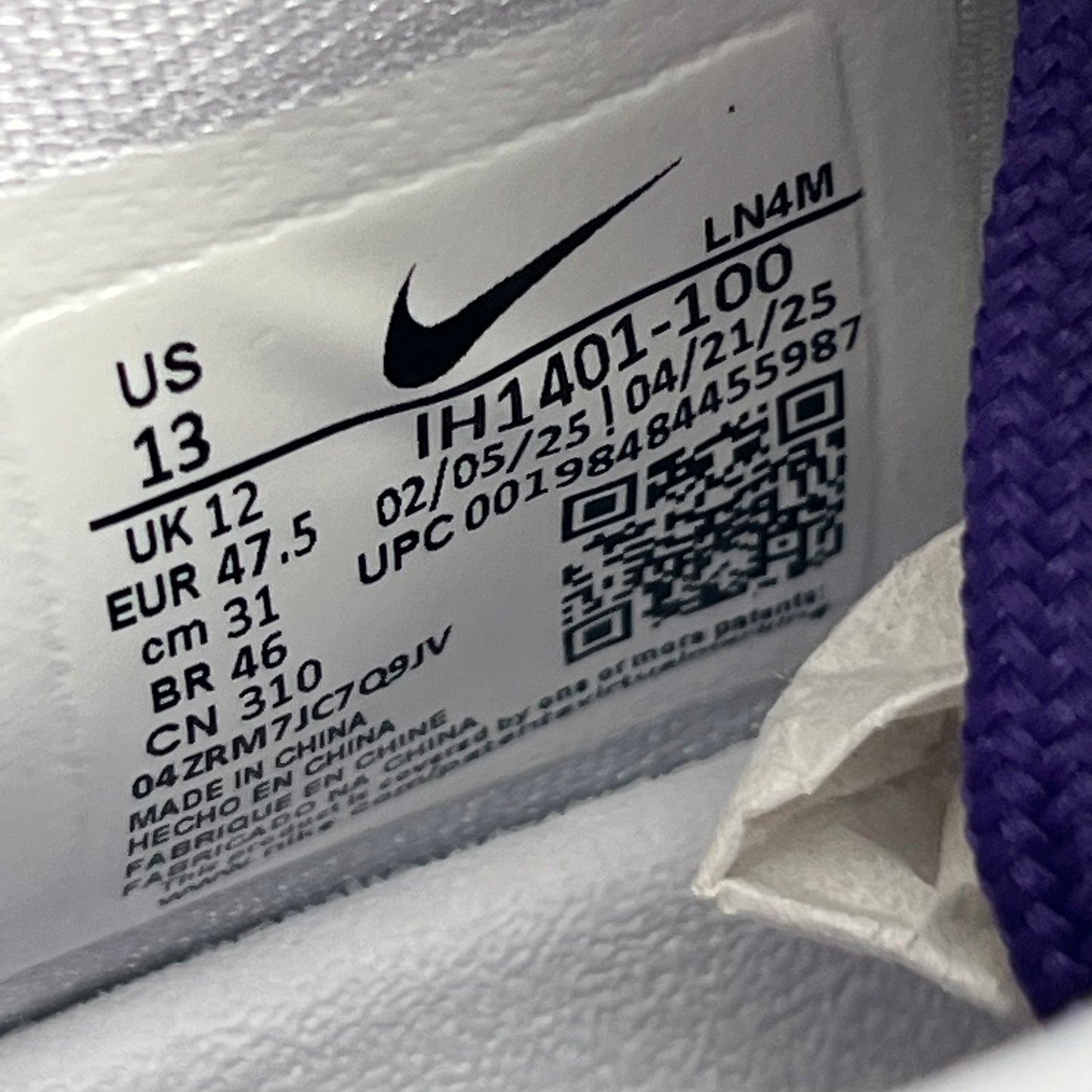 Size 13 - Nike Kobe 9 Protro "Court Purple"