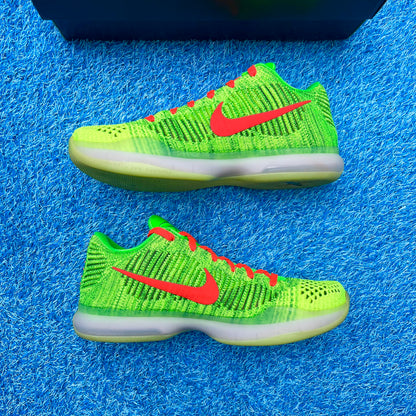 Size 11.5 - Nike Kobe 10 Elite iD "Grinch"