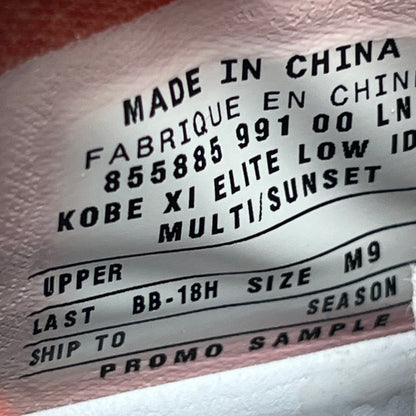 Size 9 - Nike Kobe 11 Elite "PROMO SAMPLE" Black